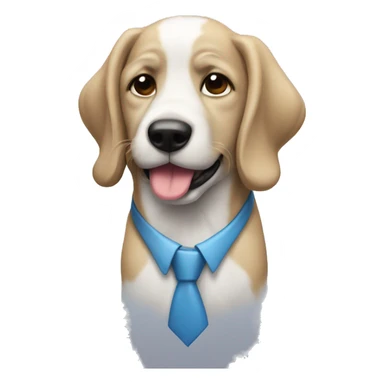 Un perro con una corbata sticker