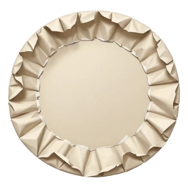 crumpled paper circle sticker