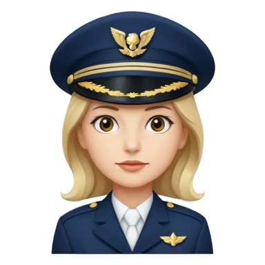 woman captain sticker