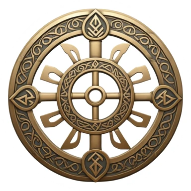 helm of awe runic symbol sticker