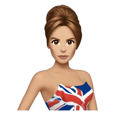 Victoria beckham spice girls sticker