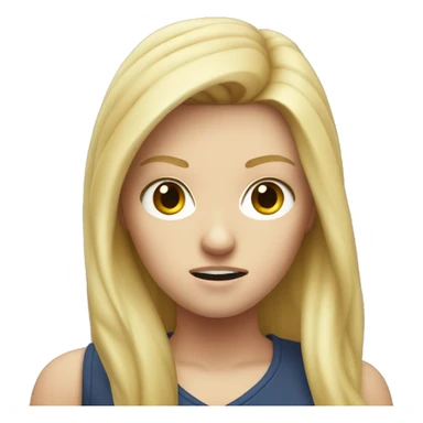 Angry blonde white girl with a redbull sticker