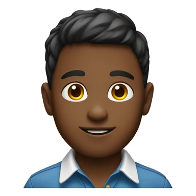 Kid wearing a collared shirt sticker