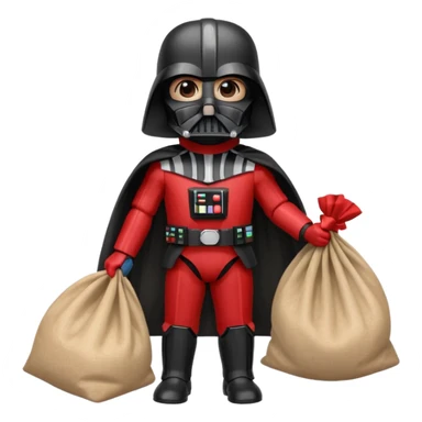 darth vader santa sticker