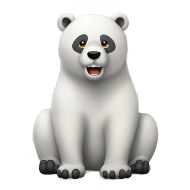 Drei süße Bären in einer Reihe: ein Eisbär, ein Braunbär und ein Schwarzbär  sticker