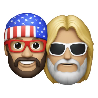 Randy Savage and Donald Trump sticker