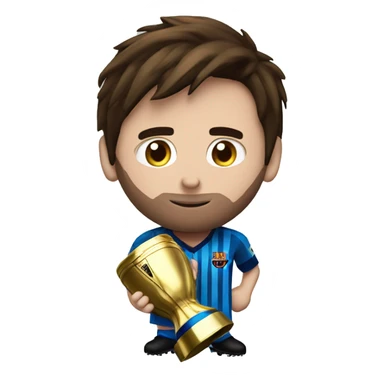 Messi con la copa  sticker