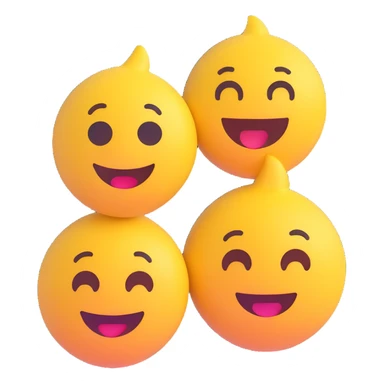 three emojis in first, second and third place sticker