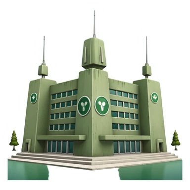 green military headquarters sticker
