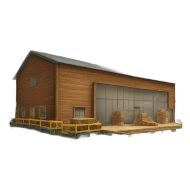 modern lumber factory sticker