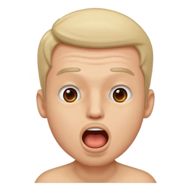 guy breathing with mouth sticker