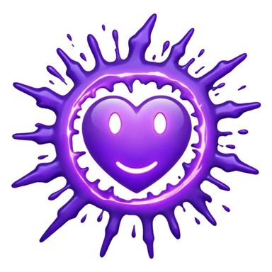 purple plasma splatter sticker