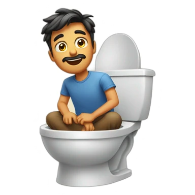 hindi-guy-on-toilet sticker