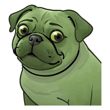 Pug sticker