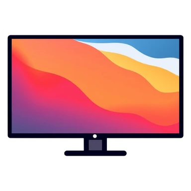 flat plasma TV screen with stand sticker