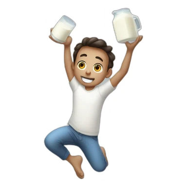 juggle the milk sticker