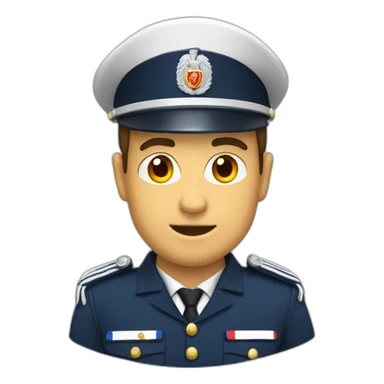 French gendarmerie male sticker