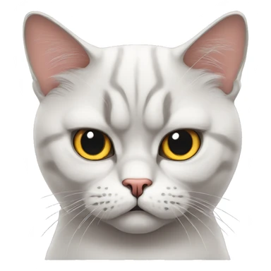 angry Pouting British Cat sticker
