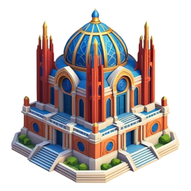 Isometric exterior doctor strange sanctum Santorum, the avengers sticker