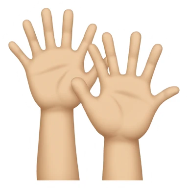 waving hands sticker