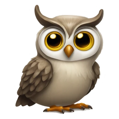 Hibou avec un courrier dans la bouche sticker
