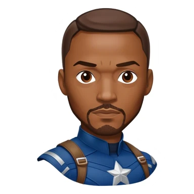 Anthony Mackie Captain America sticker