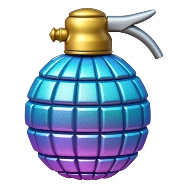 glitter grenade sticker