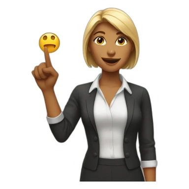 Woman Pointing at Cat sticker