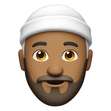 Bald man with beard and Santa Hat sticker