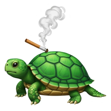 Turtle smoking weed sticker