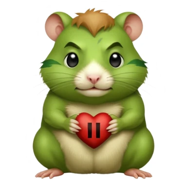Diabolical hulk hamster saying the words I’m terry sticker
