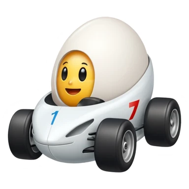 Sweet Egg in formula 1 car sticker