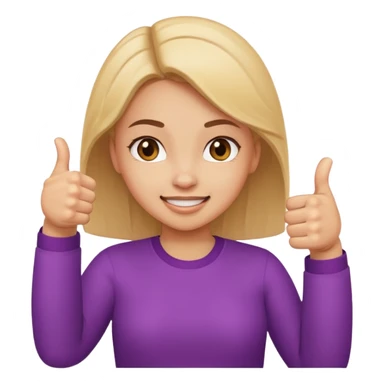 

a girl with a thumb ups and one with thumbs odwnv



 sticker