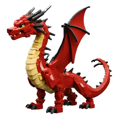 a lego dragon sticker