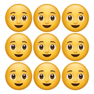 Emoji, yellow round teasing smile sticker