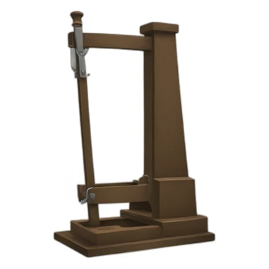 French revolution guillotine sticker