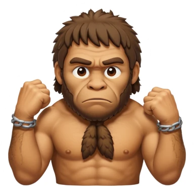 Can you make a emoji of a dumb Neanderthal  with his knuckles dragging on the ground? sticker
