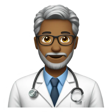 doctor with glasses and beard sticker