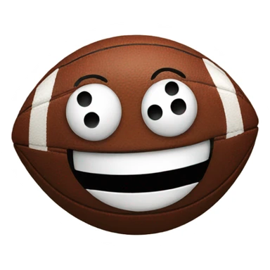 Football smiling sticker