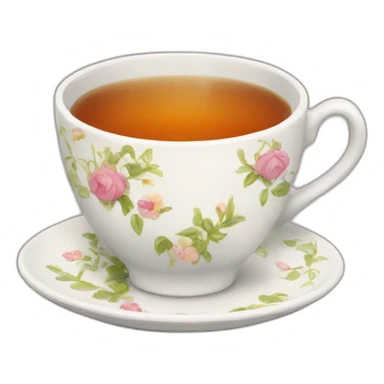 a cup of tea sticker