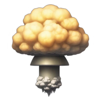 nuclear bomb mushrrom sticker