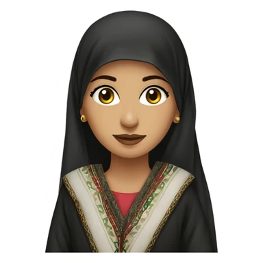 Palestine women thobe tatreez sticker