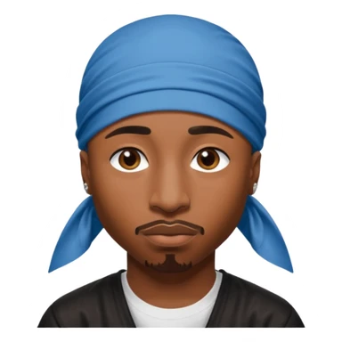 2Pac only face and durage sticker