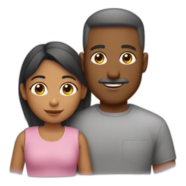 padre e hija jovenes sticker