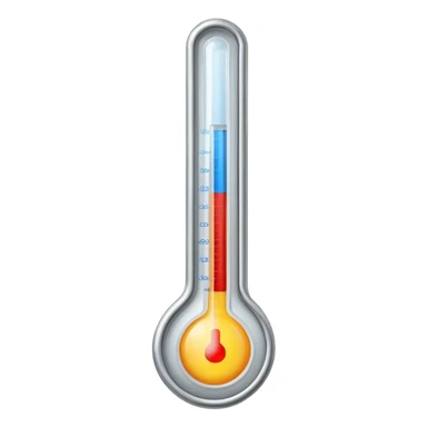 a medical thermometer whose temperature has risen too high sticker