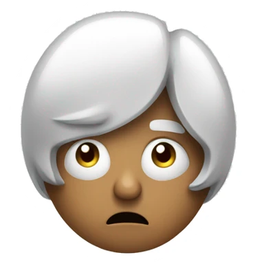 worry person speach bubble sticker