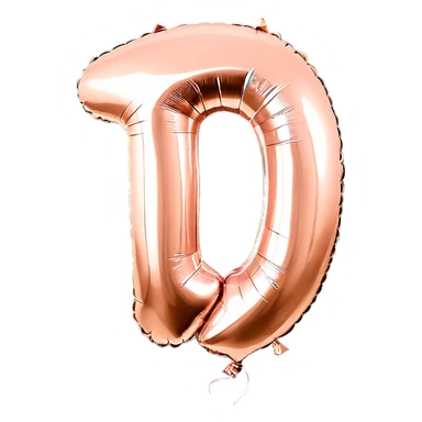 first birthday rose gold number ONE balloon  sticker