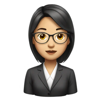 lawyer asian girl  sticker