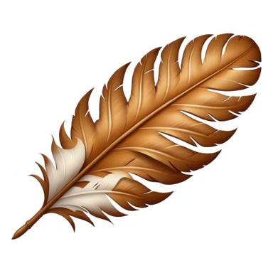 Feather with Kori pattern sticker