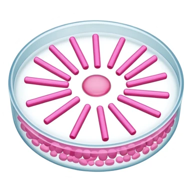 placa de petry com pequenos bastoes rosas flutuando sticker